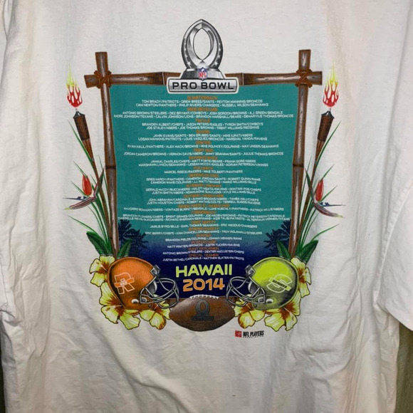 NFL Hawaii 2014 Pro Bowl AFC vs NFC Team T-shirt Crewneck Short sleeve top - Picture 2 of 4
